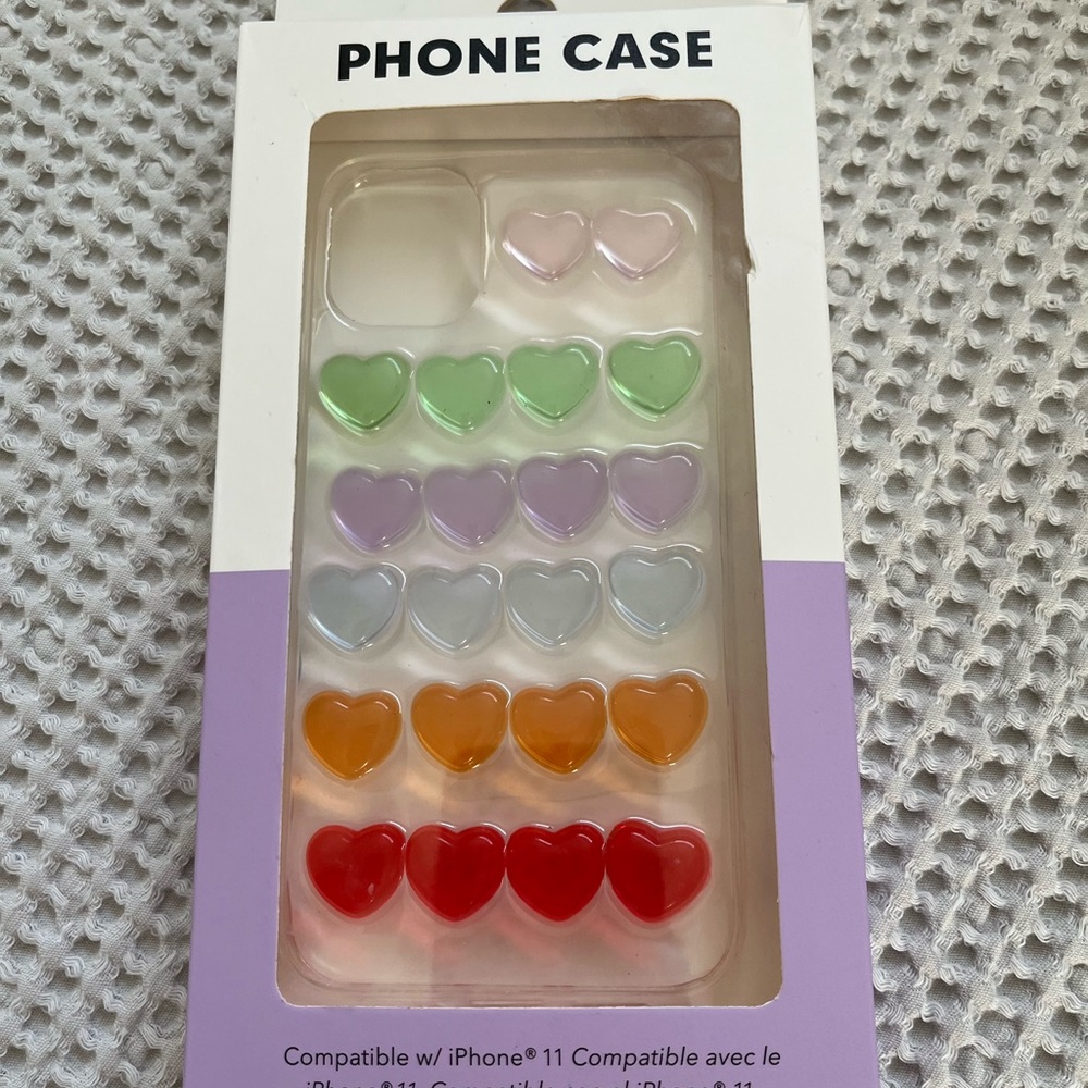 IPHONE 11 Forever 21 Hearts Phone Case - Picture 1 of 1